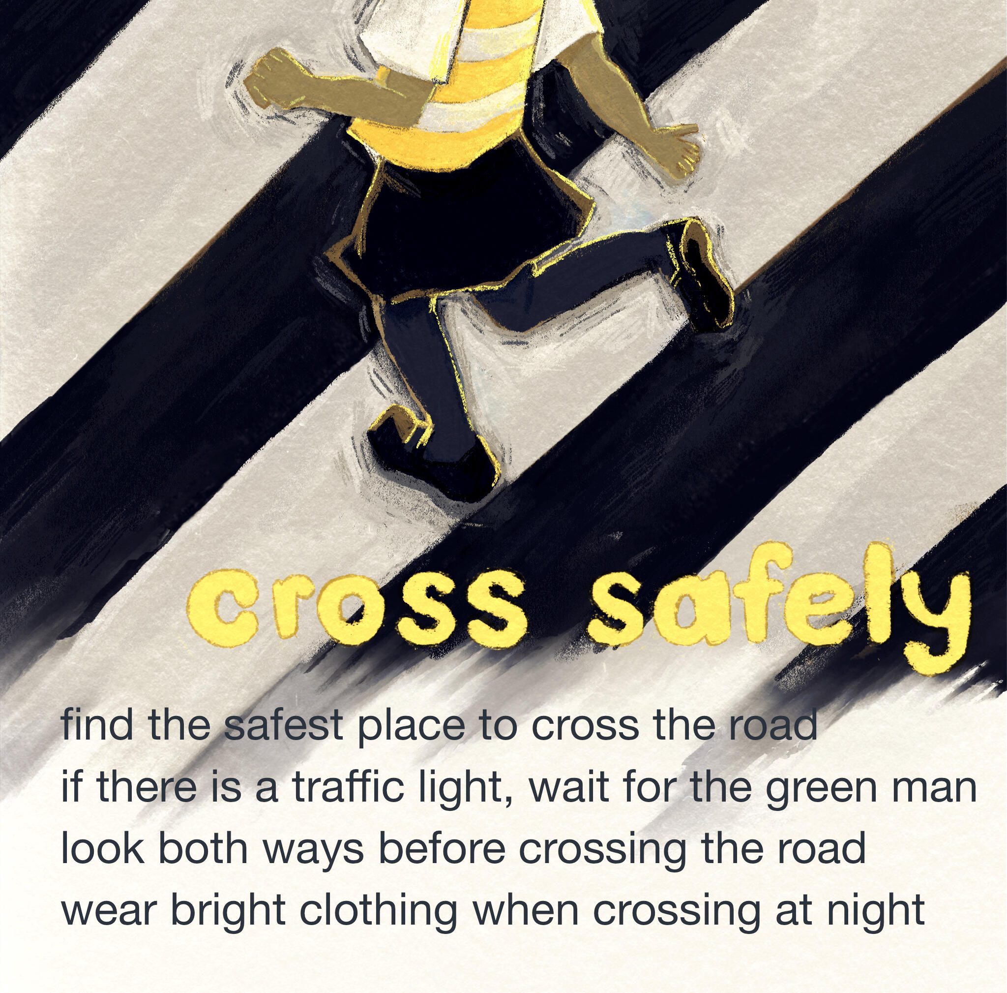 An illustrated winter themed poster designed for B-Arts in Stoke.